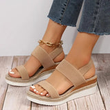 Naisten Kiilakorkoiset Sandaalit | Espadrille, Platformityyli | Elastinen Nauha
