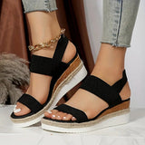 Naisten Kiilakorkoiset Sandaalit | Espadrille, Platformityyli | Elastinen Nauha
