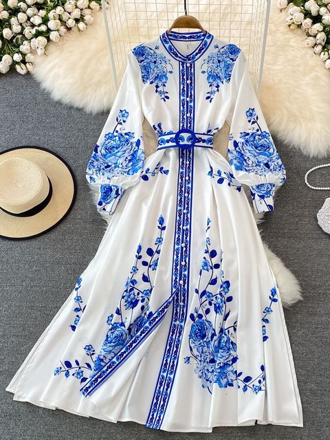 Mekko Anabelle - Elegantti pitkähihaiset naisten mekko-Mekot-EmiyoSuomi