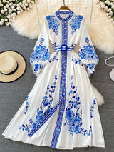 Mekko Anabelle - Elegantti pitkähihaiset naisten mekko-Mekot-EmiyoSuomi