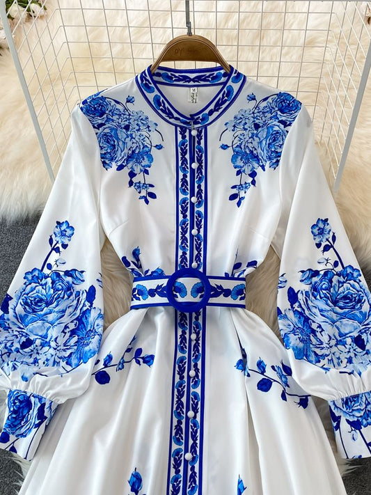 Mekko Anabelle - Elegantti pitkähihaiset naisten mekko-Mekot-EmiyoSuomi
