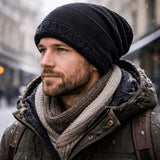 Talvipipo fleece-vuorella slouchy-malli unisex viisi väriä
