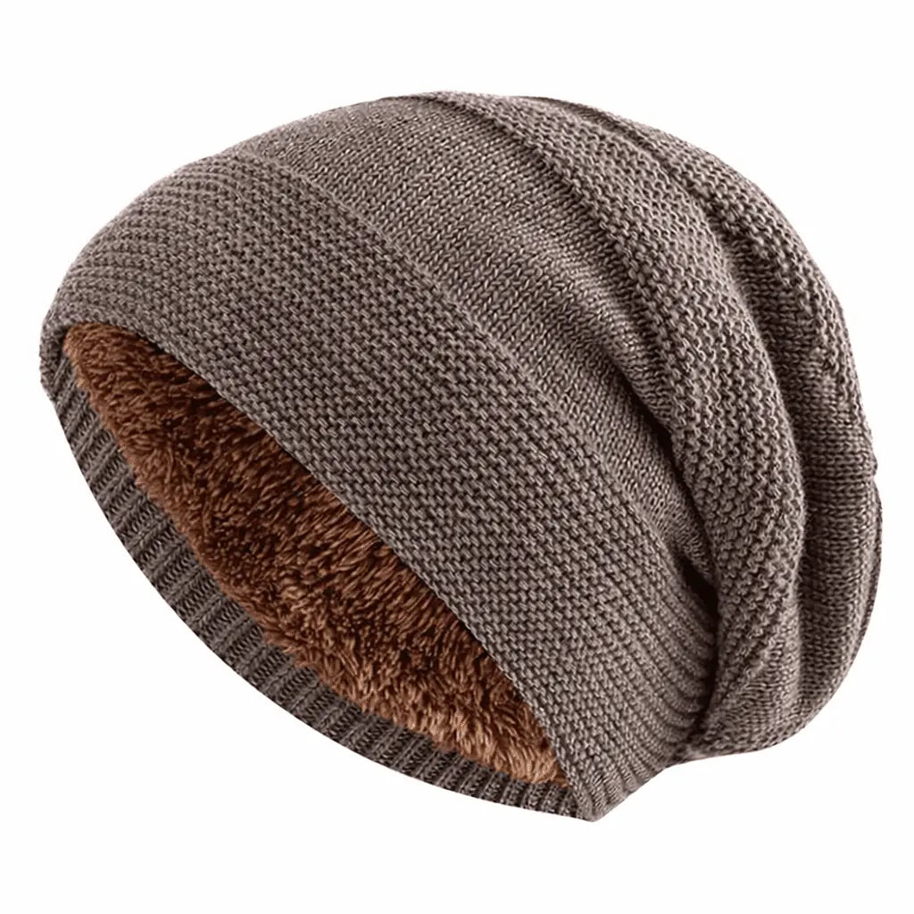 Talvipipo fleece-vuorella slouchy-malli unisex viisi väriä