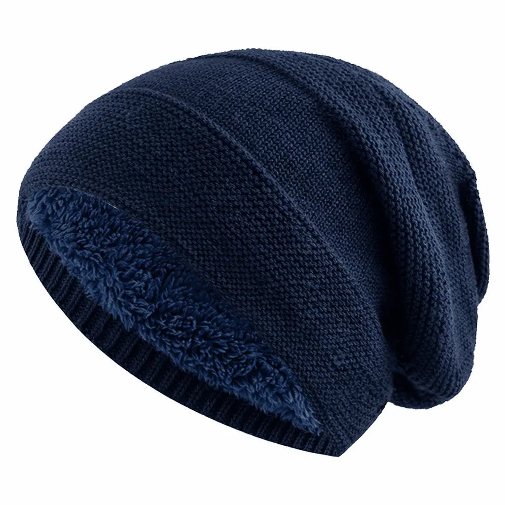 Talvipipo fleece-vuorella slouchy-malli unisex viisi väriä