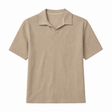 Men's Turtleneck Shirt | White, Short Sleeve | Minimalist
