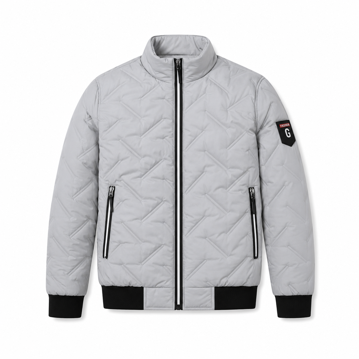 Men’s padded jacket | Lightweight zip-up jacket, casual fall jacket