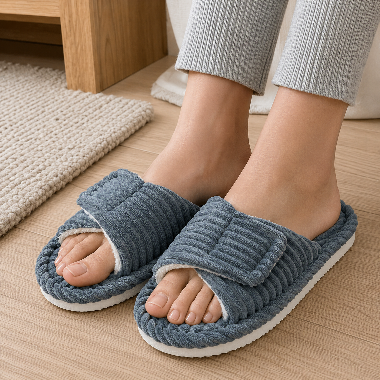 Orthopedic slippers | Velcro adjustments, Non-slip sole