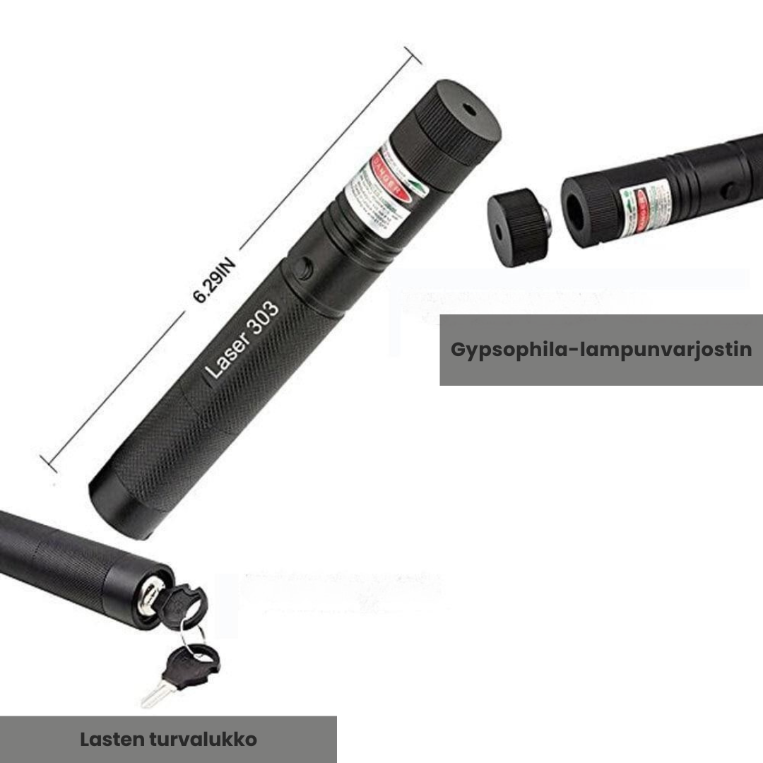 Tehokas Vihreä Laserosoitin PrecisionBeam