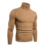 Lucian - Hooggesloten Katoenen Trui - Slangpatroon - Comfort & Stijl