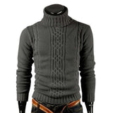 Lucian - Hooggesloten Katoenen Trui - Slangpatroon - Comfort & Stijl