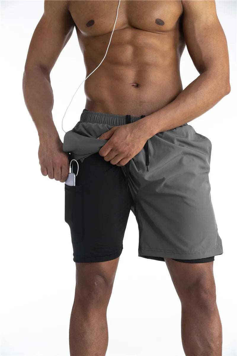 Titan - Juoksushortsit sisävuorella - Puhelintasku-Sportbroek man-EmiyoSuomi