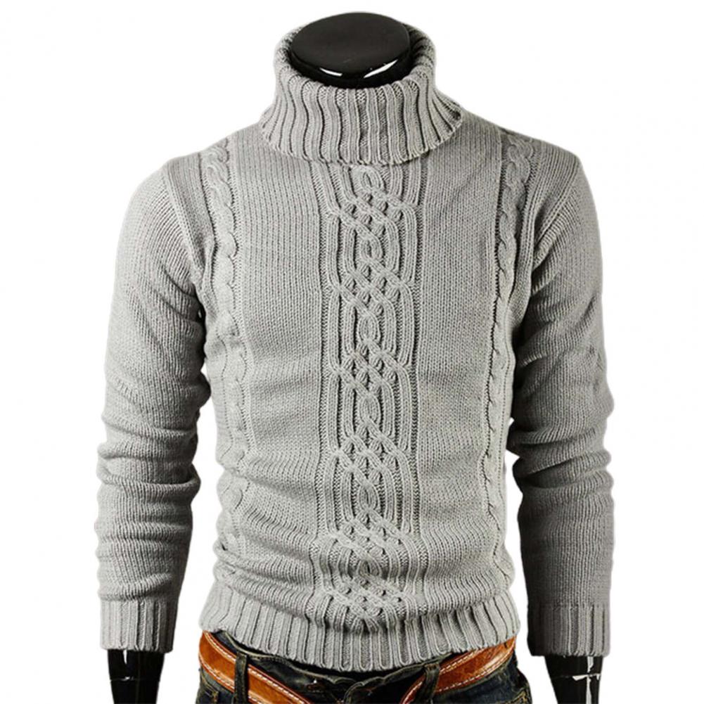 Lucian - Hooggesloten Katoenen Trui - Slangpatroon - Comfort & Stijl