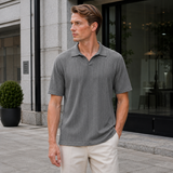 Men's Turtleneck Shirt | White, Short Sleeve | Minimalist