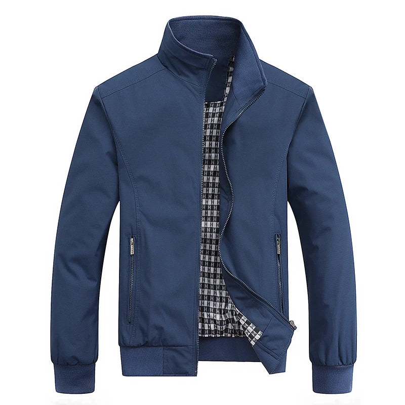 Miesten bomber takki slim fit huppu, kevät ja syksy