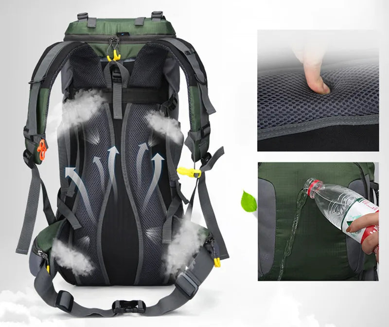 60L Vedenpitävä Matkalaukku Rucksack - AdventurePro