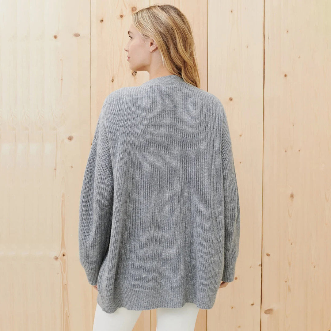 Naisten kaschmir cardigan oversized väljä istuvuus