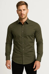 Miesten paita | Pitkät hihat, slim fit