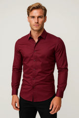 Miesten paita | Pitkät hihat, slim fit