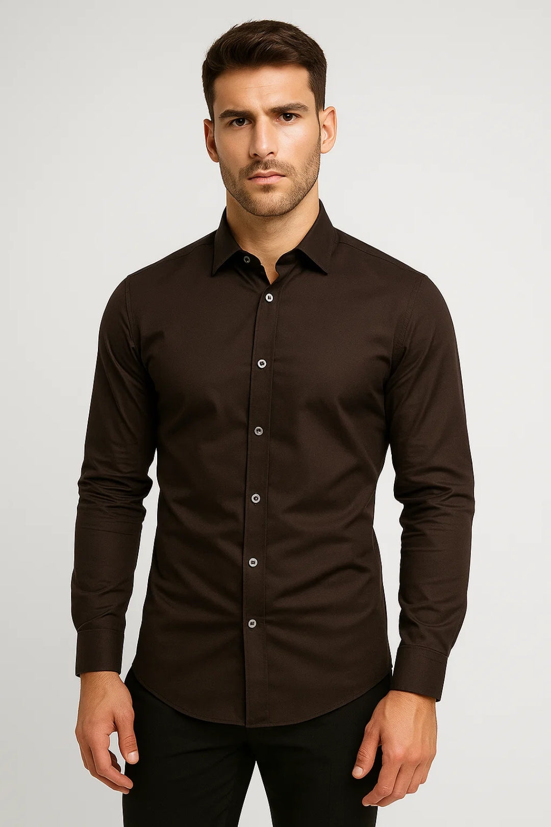 Miesten paita | Pitkät hihat, slim fit