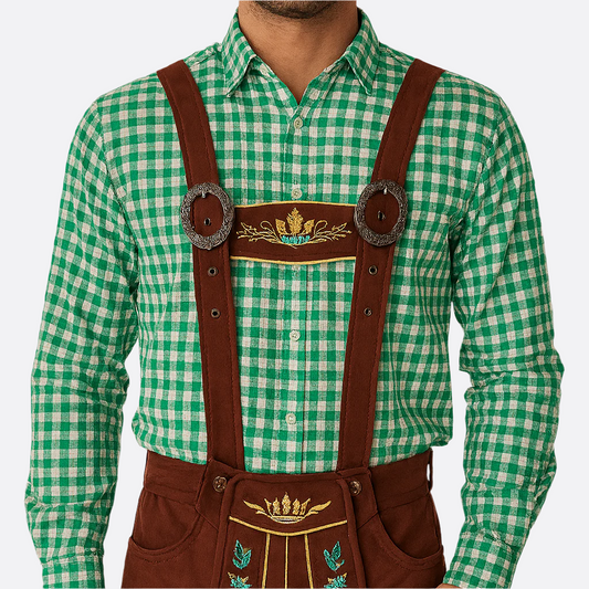 Herre Traditionel Jakke - Kvalitetsmaterialer - Traditionelt Bayersk Design - Fest