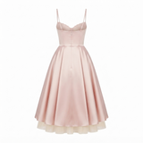 Midi-jurk cocktail lichtroze - elegant voor dames