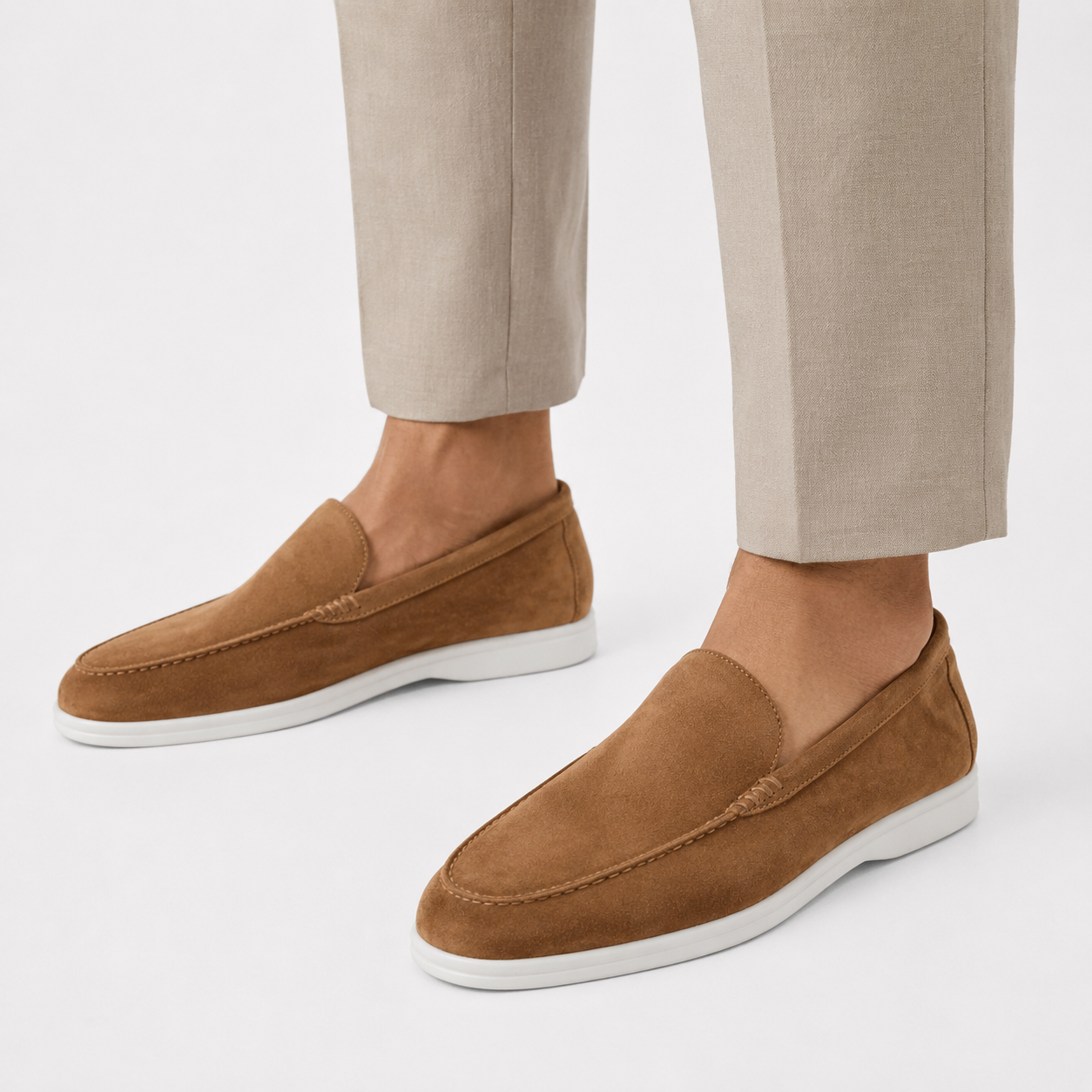 Heren leren instapschoenen | Licht en casual loafers