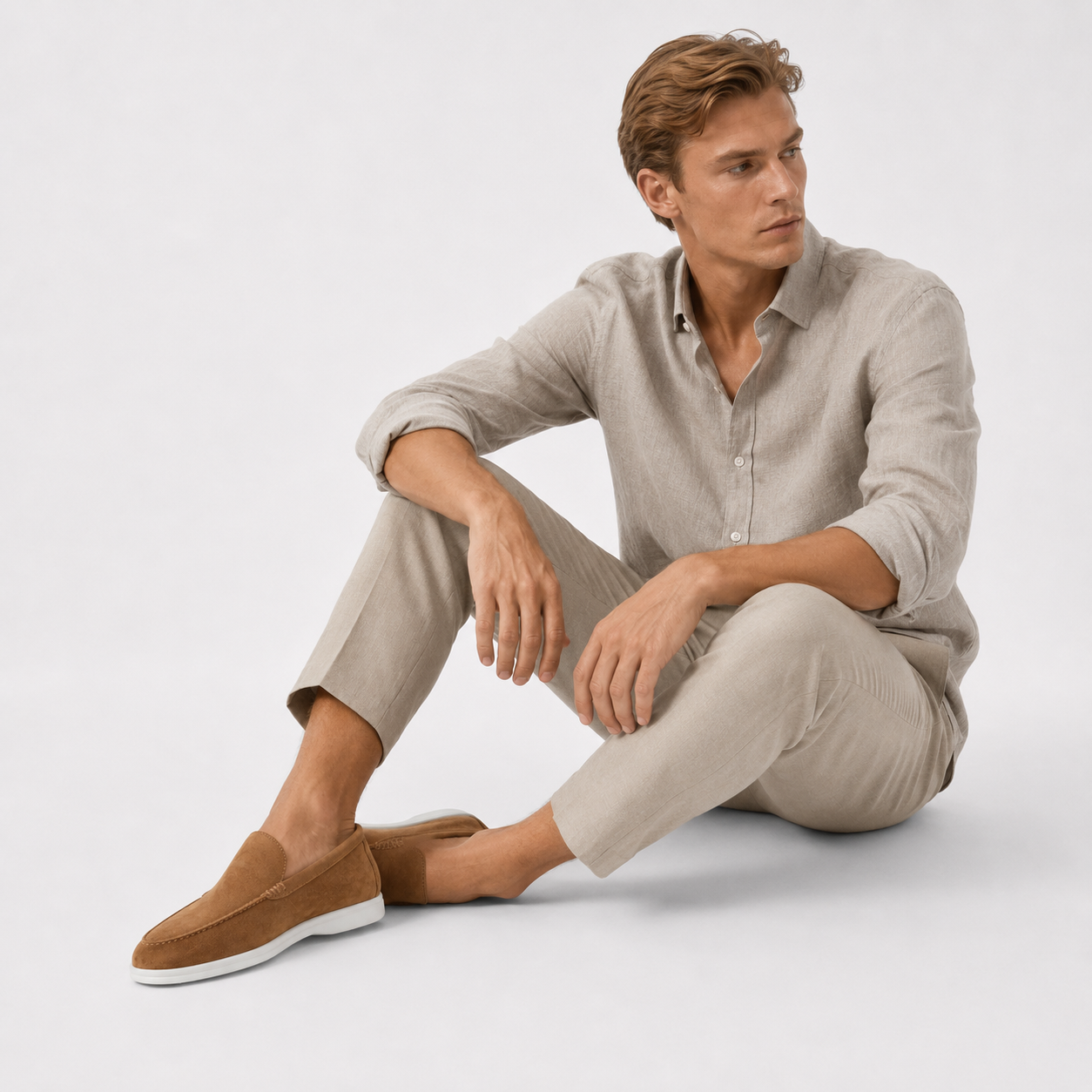 Heren leren instapschoenen | Licht en casual loafers