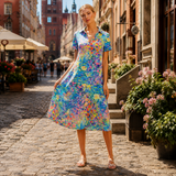 Sommerkjole til kvinder, boheme, viskose