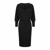 Women's Midi Dress | Knit Dress, Bodycon | Draped Collar