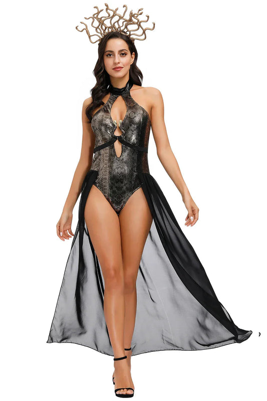 Loredana Kostyymi - Slange Dronning - Intelligent Halloween-udseende - Kraftfuld og Unik Look