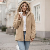 Fleece-takki hupulla - Vetoketju - Fleece-liivi Mukavuus