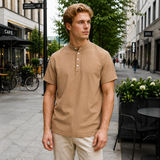 Miesten Polo | Lyhyet Hihat, Napit | Kevyt