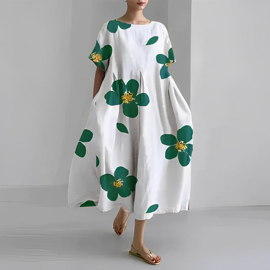Ronja Löysä - Mekko Painettu - Mode Élégante-Mekot-EmiyoSuomi