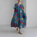 Ronja Löysä - Mekko Painettu - Mode Élégante-Mekot-EmiyoSuomi