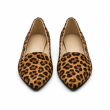 Naisten Ballerina-kengät | Leopardiprint, Terävä Nenä | Slip On Comfort