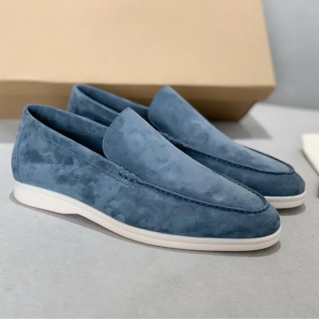 Miesten nahkalohkareita mokkasiini slip-on ergonominen