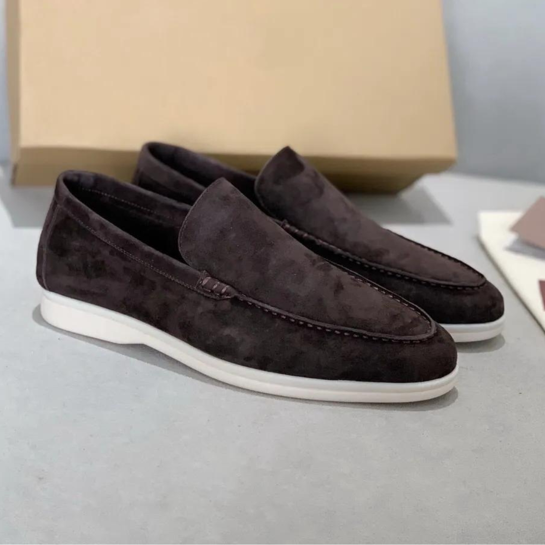 Miesten nahkalohkareita mokkasiini slip-on ergonominen