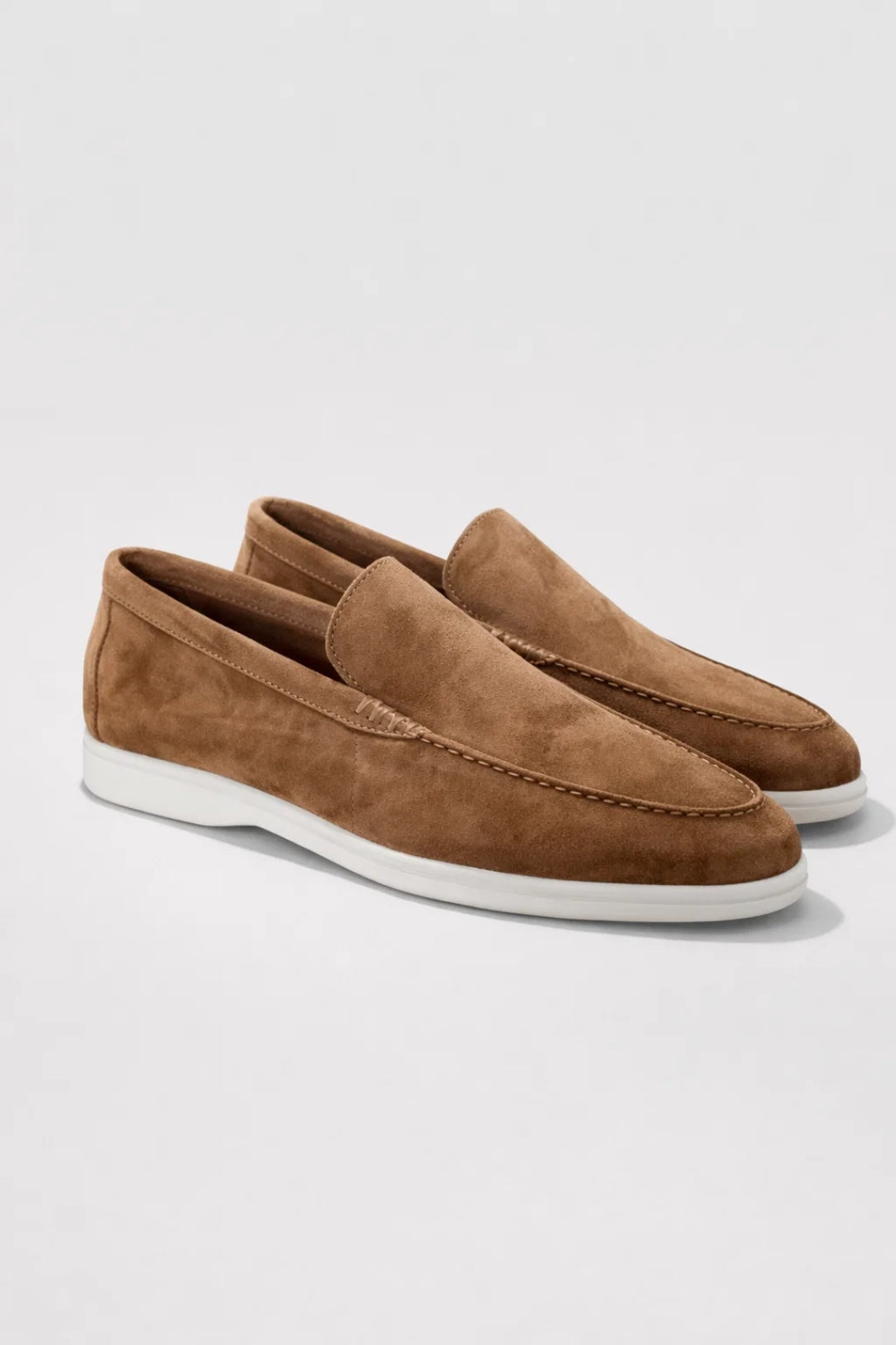 Miesten nahkaiset slip-on kengät, kevyet rennot loaferit