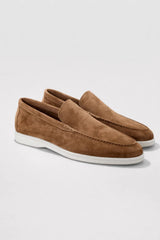 Miesten nahkaiset slip-on kengät, kevyet rennot loaferit