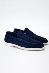 Miesten nahkaiset slip-on kengät, kevyet rennot loaferit