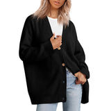 Naisten kaschmir cardigan oversized väljä istuvuus