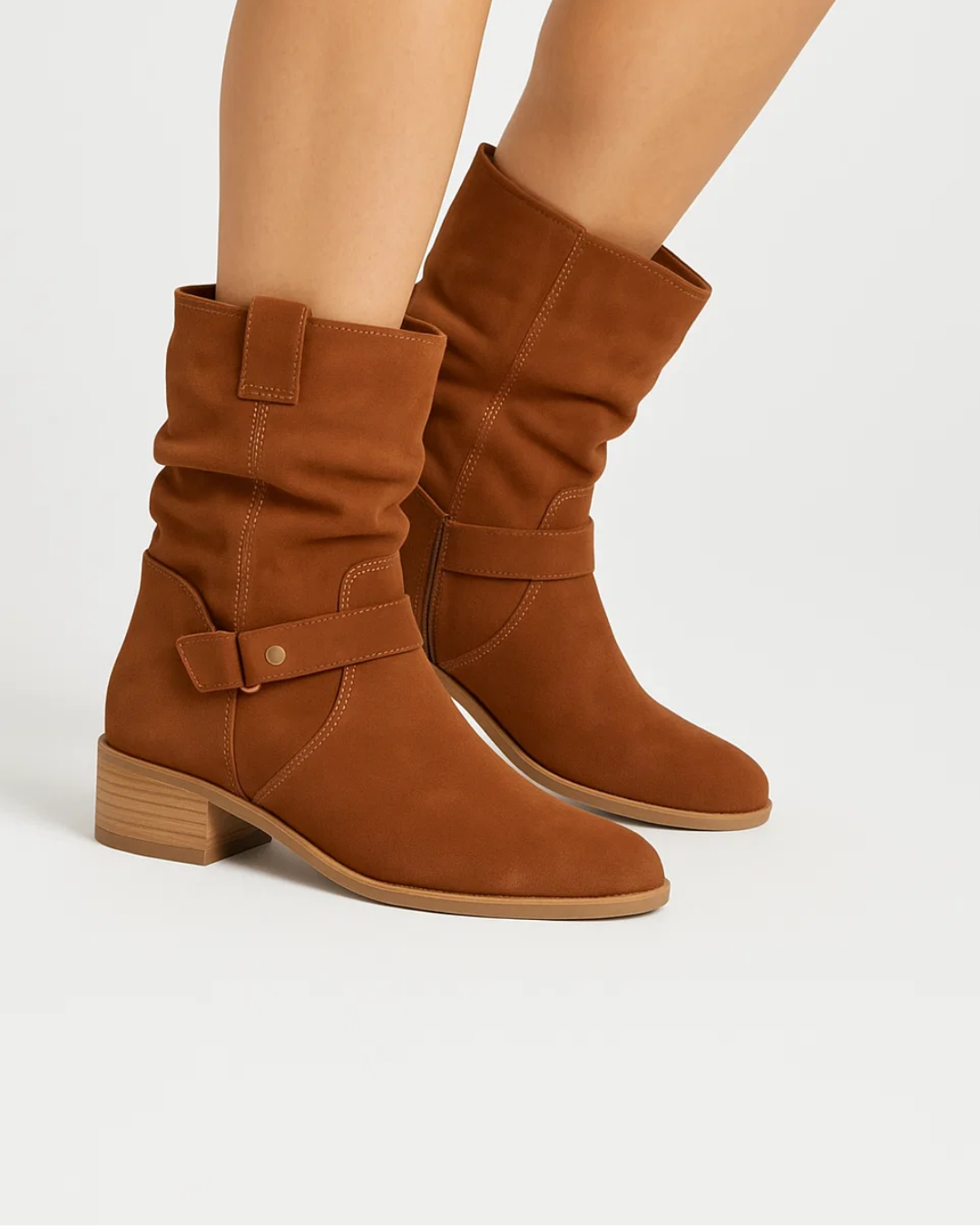 Naisten nilkkakengät | Mukava nahka, slip-on | Rento tyyli