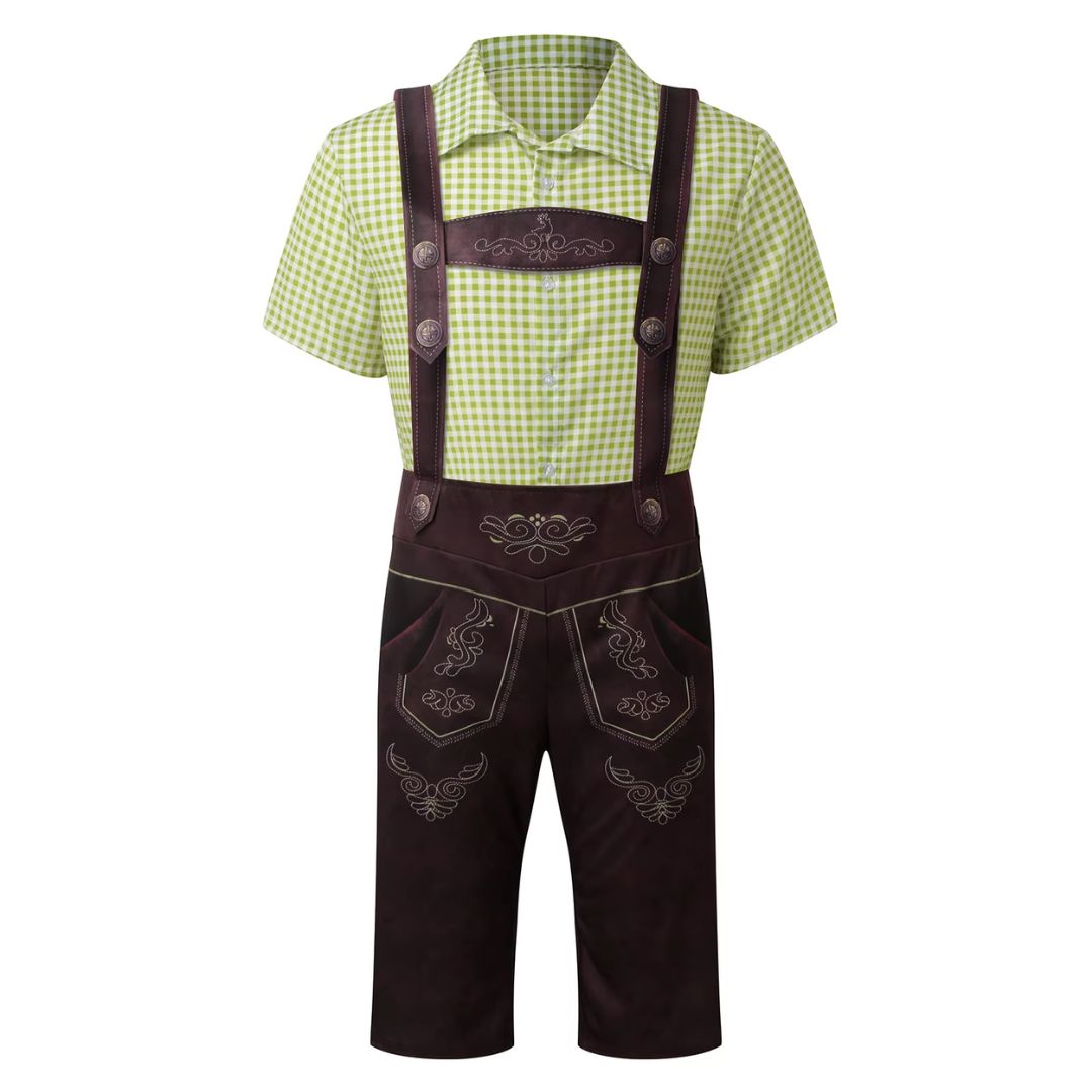 Herre Tracht - Broderet Dirndl - Kestävä Oktoberfest Kangas - Perinteinen Juhla