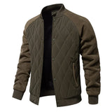 Miesten Bomber-takki | Quilted Varsity Nappisulkija