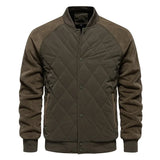 Miesten Bomber-takki | Quilted Varsity Nappisulkija