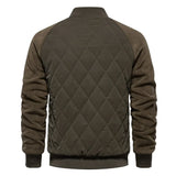Miesten Bomber-takki | Quilted Varsity Nappisulkija
