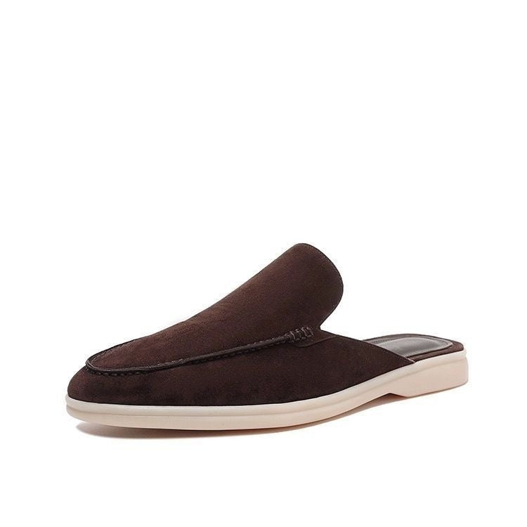 Miesten slip-on mokkasiinit avokantapäällä, matalaprofiilinen rentotyylinen loaferi