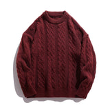 Miesten Neulepaita | Kaapeli Kudos Crewneck | Lämmin