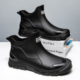 Herren Gummistiefel - Wasserdicht - Rutschfeste Sohlen - Flexibler Einstieg