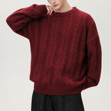 Miesten Neulepaita | Kaapeli Kudos Crewneck | Lämmin